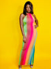 OVER THE RAINBOW | Halter Maxi Dress